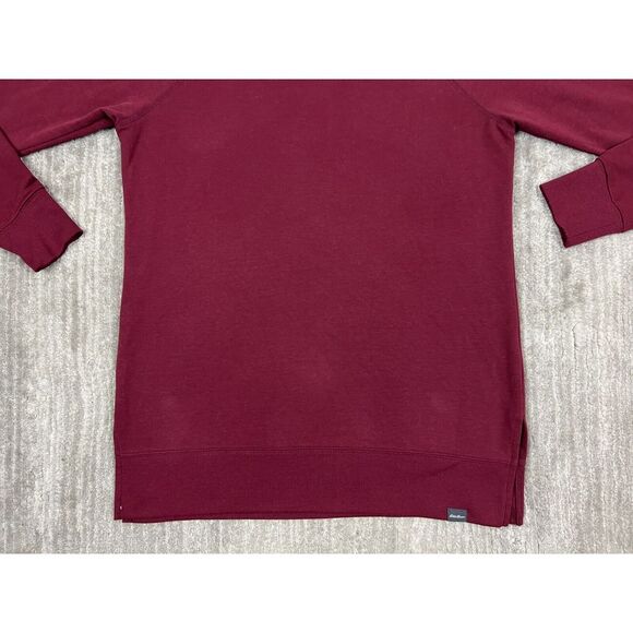 Eddie Bauer Shirt Mens‎ Small Red Pull Over Crew Neck Side Slits - Picture 3 of 10